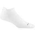 Darn Tough Mens Run No Show Tab No Cushion Ultra-Lightweight Socks  -  Medium / White