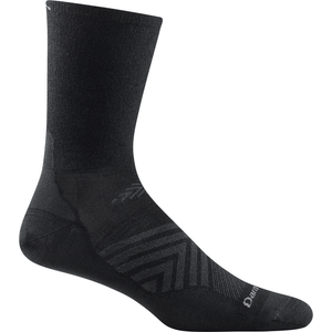 Darn Tough Mens Run Micro Crew Ultra-Lightweight Socks  -  Small / Black