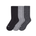 Pacas Mens Alpaca Crew Socks 3-Pack  -  Medium/Large / Black/Gray/Charcoal