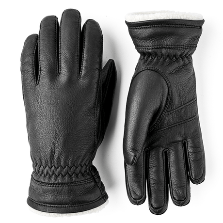 Hestra Buvika Deerskin Gloves  -  7 / Black