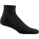 Darn Tough Mens Run Coolmax Quarter Ultra-Lightweight Socks  -  Medium / Black