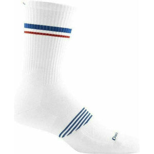 Darn Tough Mens Element Crew Lightweight Athletic Socks - Clearance  -  X-Small / White