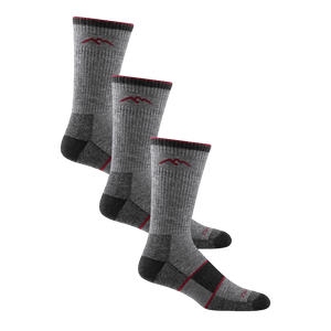 Darn Tough Mens Hiker Boot Full Cushion Midweight 3-Pack Socks  -  Large / Charcoal