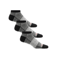 Darn Tough Mens No Show Lightweight Running 3-Pack Socks  -  Medium / Charcoal