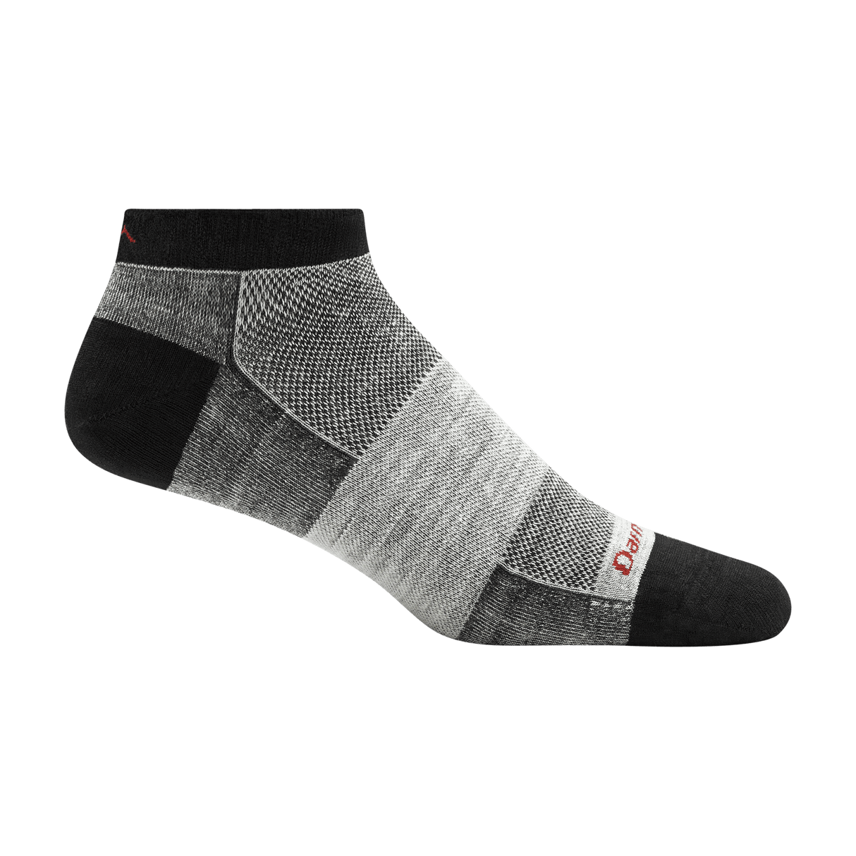 Darn Tough Mens No Show Lightweight Running Socks  -  Small / Charcoal