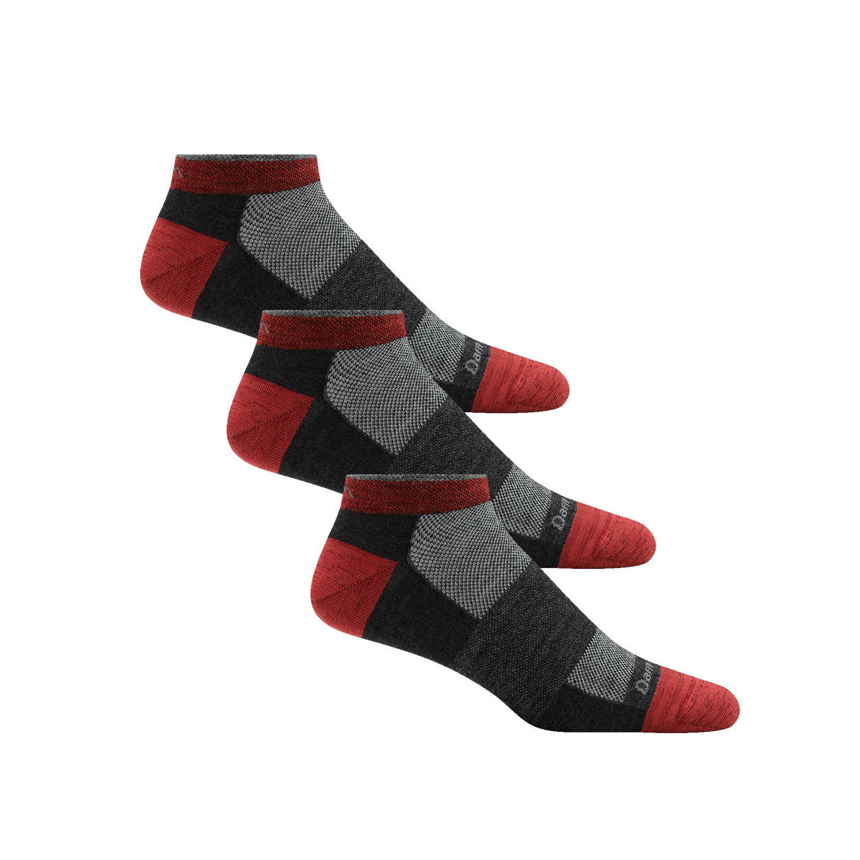 Darn Tough Mens No Show Lightweight Running 3-Pack Socks  -  Large / Team DTV