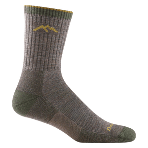 Darn Tough Mens Hiker Micro Crew Midweight Hiking Socks  -  Medium / Taupe