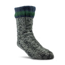 Woolrich Mens Aloe Slipper Socks  -  Large / Charcoal