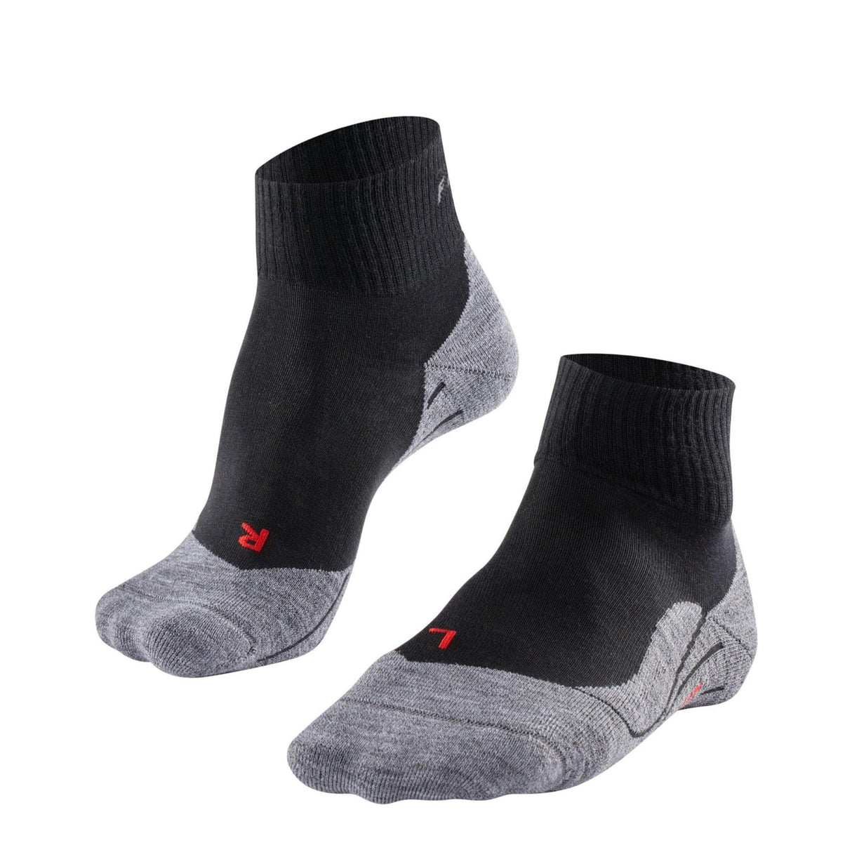 FALKE Womens TK5 Wander Short Trekking Mini-Crew Socks  -  35-36 / Black/Mix