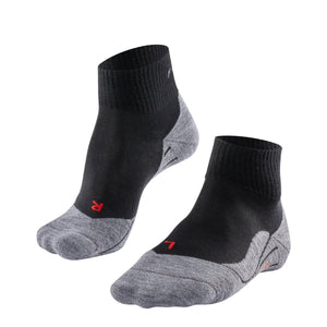 FALKE Womens TK5 Wander Short Trekking Mini-Crew Socks  -  35-36 / Black/Mix