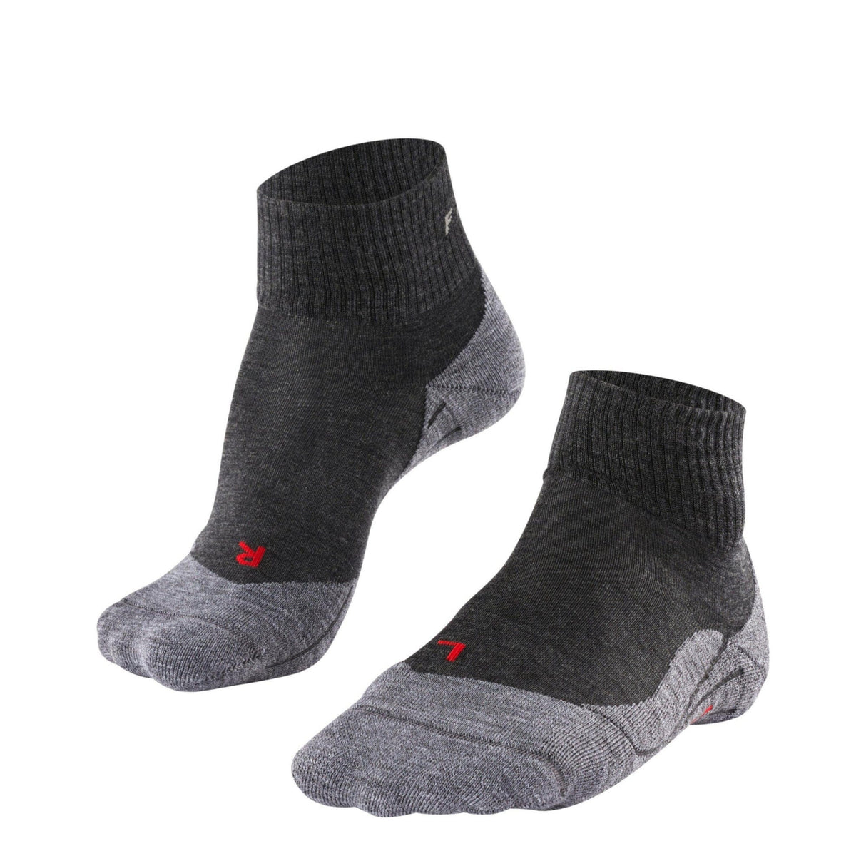 FALKE Womens TK5 Wander Short Trekking Mini-Crew Socks  -  35-36 / Asphalt