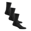 Darn Tough Mens Light Hiker Micro Crew Lightweight 3-Pack Socks  -  Medium / Black