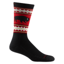 Darn Tough Mens VanGrizzle Boot Midweight Hiking Socks  -  Medium / Black