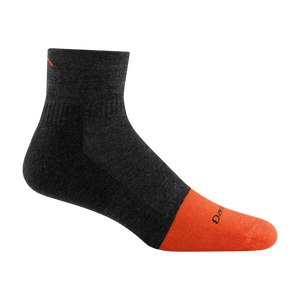 Darn Tough Mens Steely Quarter Midweight Work Socks  -  Medium / Graphite