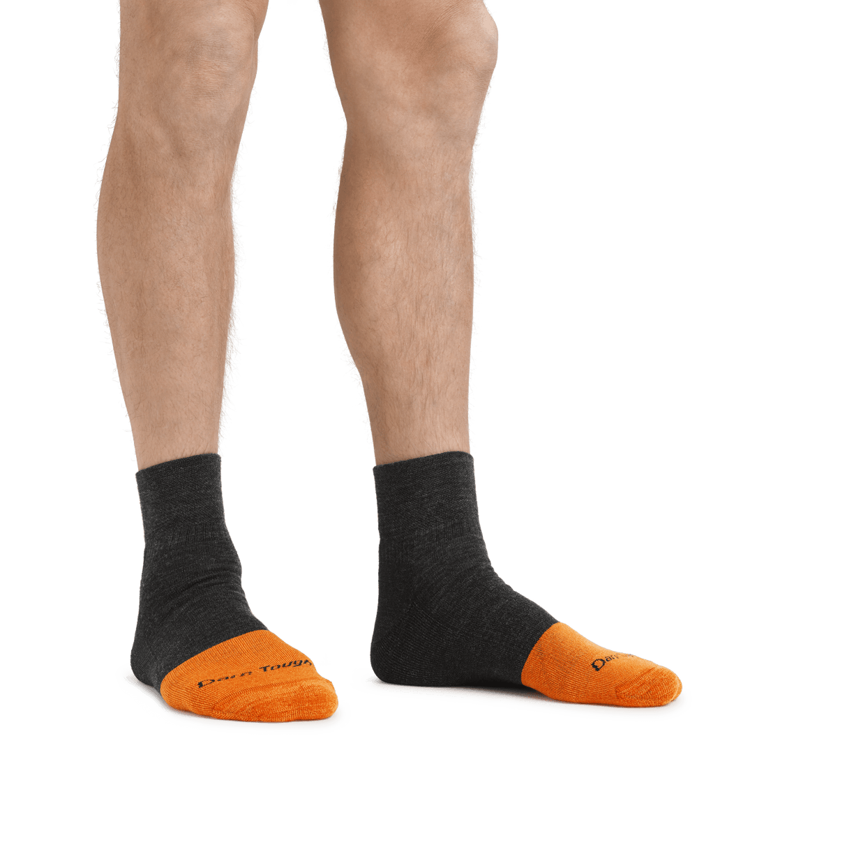 Darn Tough Mens Steely Quarter Midweight Work Socks  - 