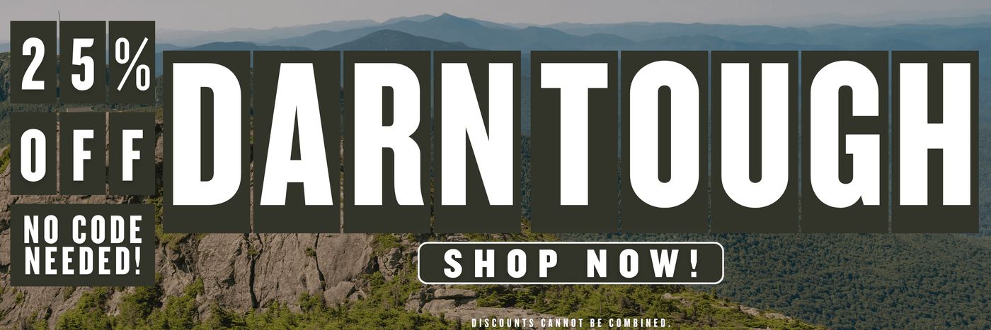 25% off Darn Tough. No code needed! Shop now! Discounts cannot be combined.