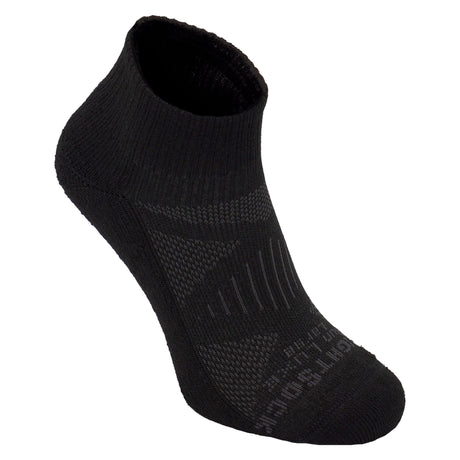 Wrightsock Kids Single Layer Run Luxe Quarter Socks  -  Small / Black