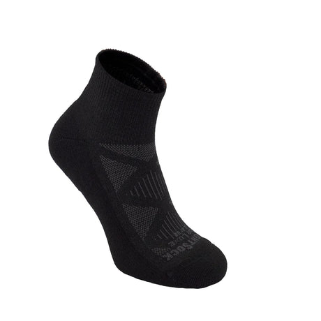 Wrightsock Run Luxe Cushion Quarter Socks  -  Small / Black