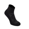 Wrightsock Run Luxe Single Layer Quarter Socks  -  Small / Black
