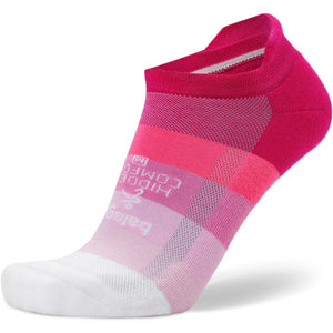 Balega Hidden Comfort No Show Tab Socks - Clearance  -  Small / Neon Pink/White
