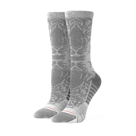 Stance Womens Shiny Tiger Crew Socks  -  Small / Gray