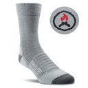 Farm to Feet Unity Blaze Trail Light Targeted Cushion 3/4 Crew Socks  -  Small / Charcoal