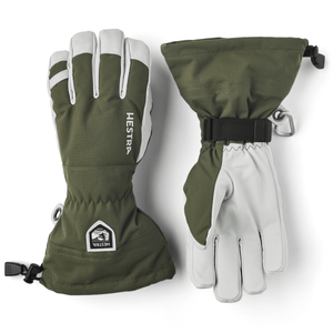 Hestra Army Leather Heli Ski Gloves  -  6 / Olive