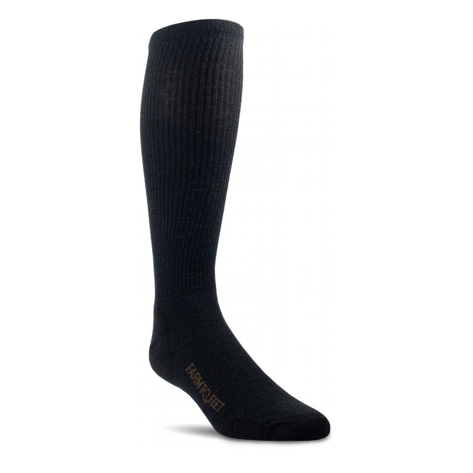 Farm to Feet Sentinel Light Cushion Over-the-Calf Tactical Socks  -  Small / Black