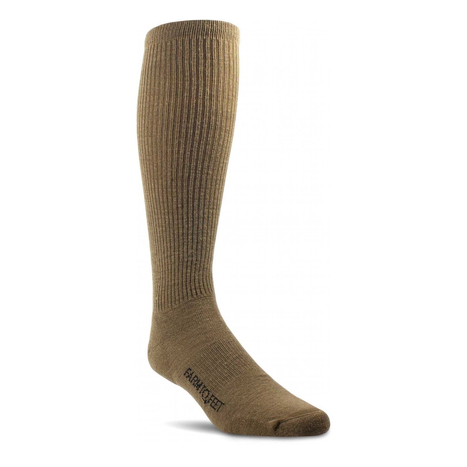 Farm to Feet Sentinel Light Cushion Over-the-Calf Tactical Socks  -  Small / Coyote Brown