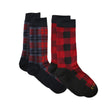 Pendleton Plaid 2-Pack Socks  -  Medium / Red