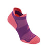 Wrightsock Racer Single Layer Double Tab Socks  -  Small / Plum/Pink