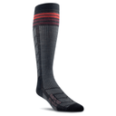 Farm to Feet Wilson 2.0 No Cushion Ski Socks  -  Small / Charcoal/Black