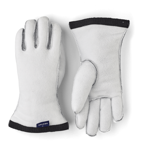 Hestra Army Leather Heli Ski Glove Liners  -  5 / Off White