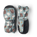 Hestra Baby Zip Long Mittens  -  1 / Sea Blue Print