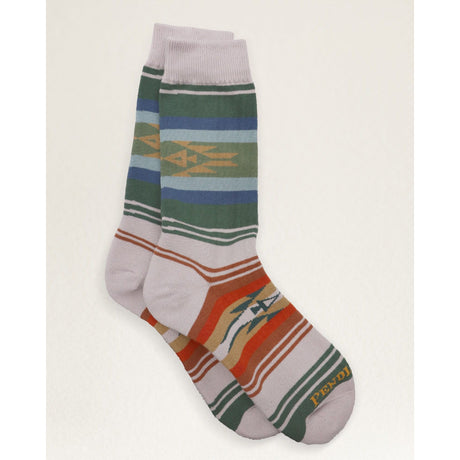 Pendleton Beach Stripe Crew Socks  -  Medium / Ivory