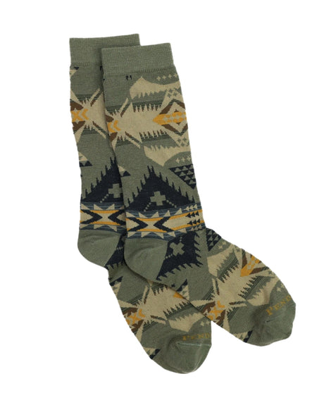 Pendleton Nehalem Crew Socks  -  Medium / Sage