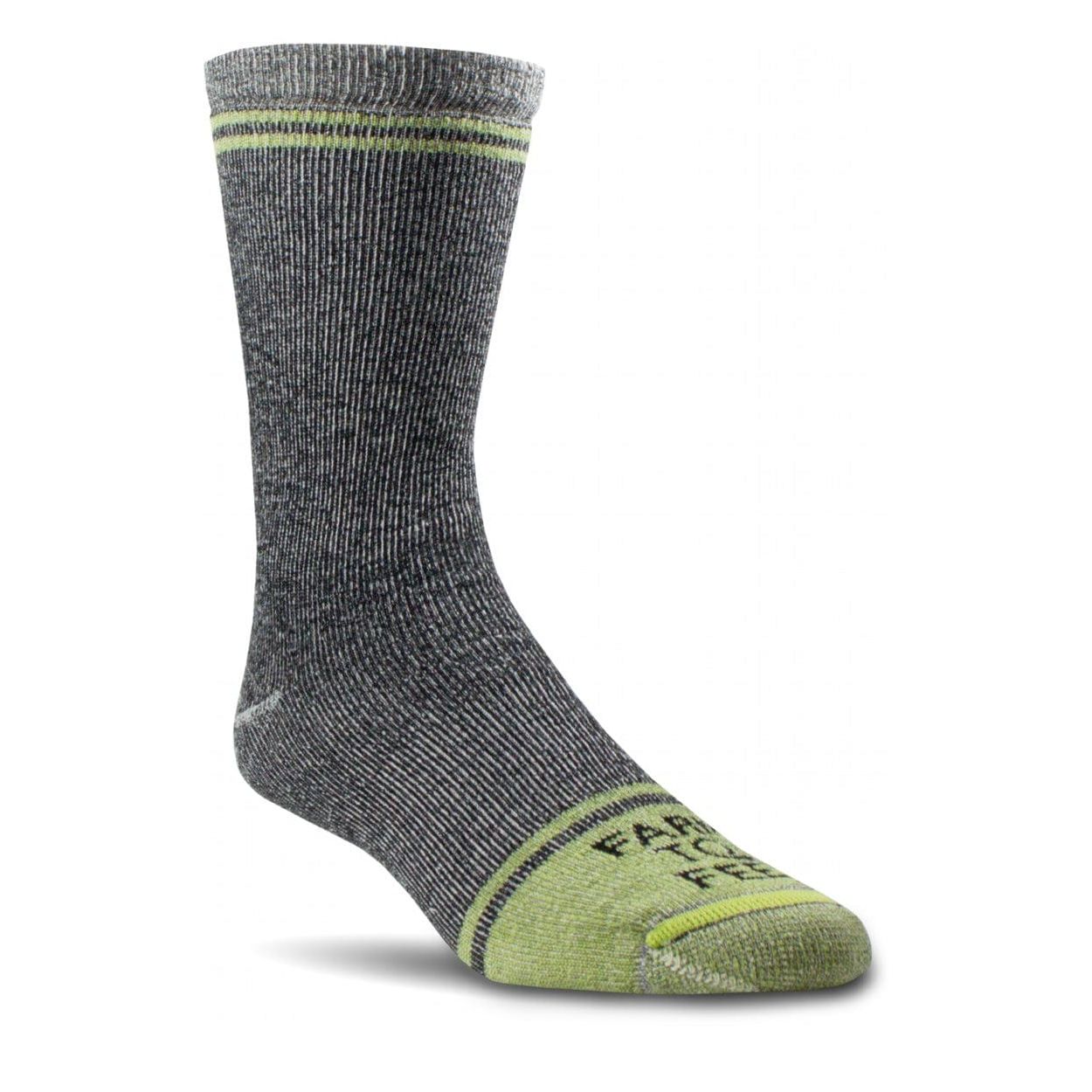 Farm to Feet St. Louis Full Cushion 3/4 Crew Work Socks  -  Medium / Grey/Green