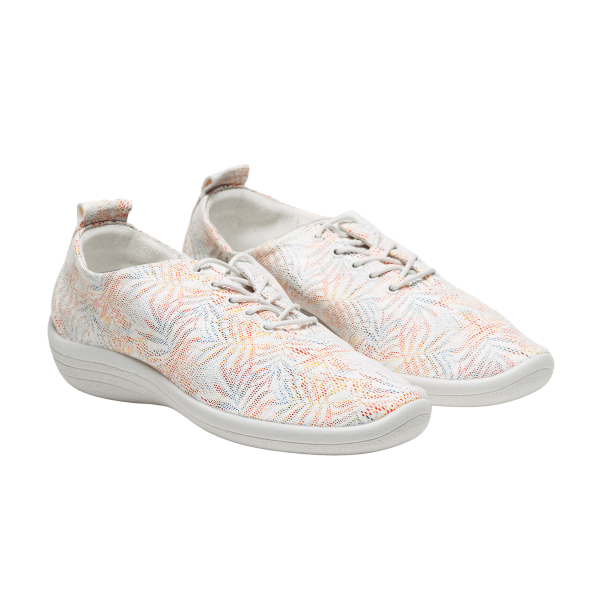 Arcopedico Womens Lanin Shoes  -  37 / White Palm Multi