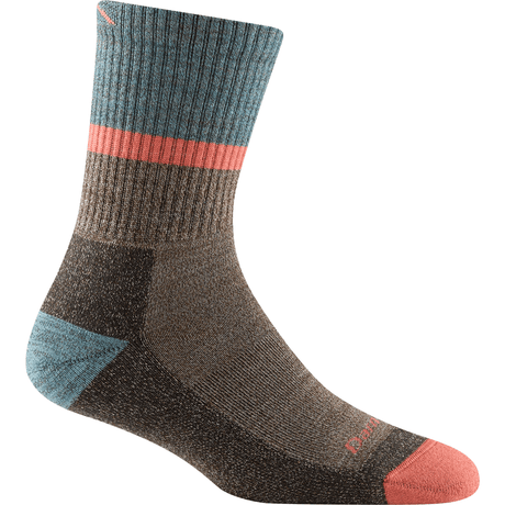 Darn Tough Womens Ranger Micro Crew Midweight Hiking Socks - Clearance  -  Large / Brown