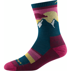Darn Tough Womens Sunset Ledge Micro Crew Lightweight Hiking Socks  - 