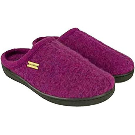 Haflinger AT Wool Slippers  -  36 / Mulberry