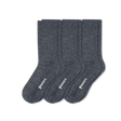 Pacas Womens Lightweight Alpaca Crew Socks 3-Pack  -  Small/Medium / Charcoal