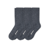 Pacas Womens Lightweight Alpaca Crew Socks 3-Pack  -  Small/Medium / Charcoal