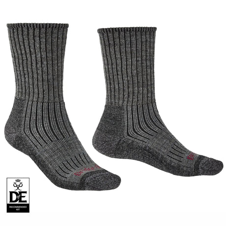 Bridgedale Mens Hike Midweight Comfort Boot Socks  -  Medium / Charcoal