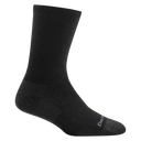 Darn Tough Womens Solid Basic Crew Lightweight Lifestyle Socks  -  Small / Black