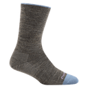 Darn Tough Womens Solid Basic Crew Lightweight Lifestyle Socks  -  Small / Taupe