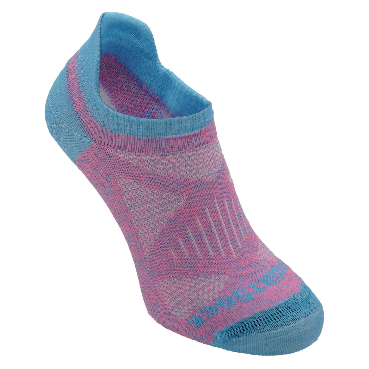 Wrightsock Cushioned Coolmesh II Tab Socks  -  Small / Cotton Candy Tye Dye