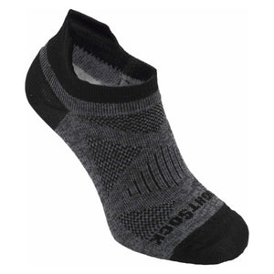 Wrightsock Cushioned Coolmesh II Tab Socks  -  Small / Grey/Charcoal Tye Dye