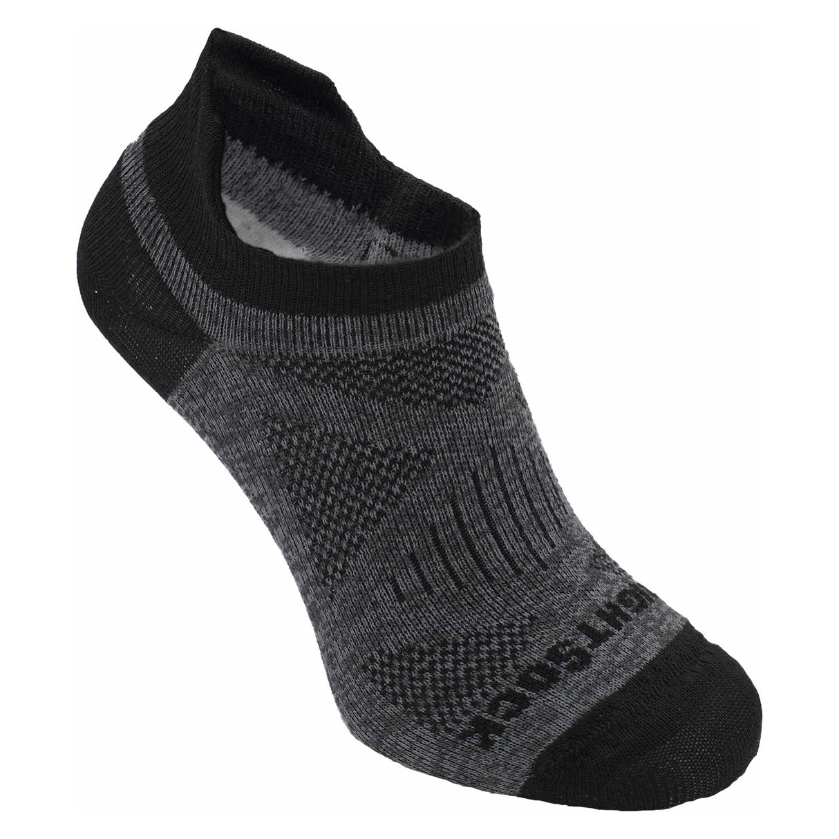 Wrightsock Coolmesh II Cushion Tab Socks  -  Small / Grey/Charcoal Tye Dye