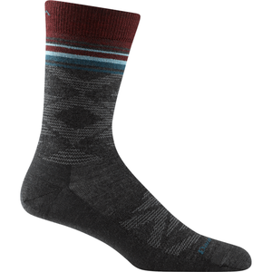 Darn Tough Mens Neo Geo Crew Lightweight Lifestyle Socks - Clearance  -  X-Large / Charcoal